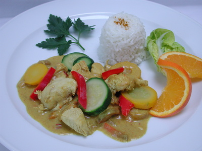 Curry-Hähnchen-Pfanne